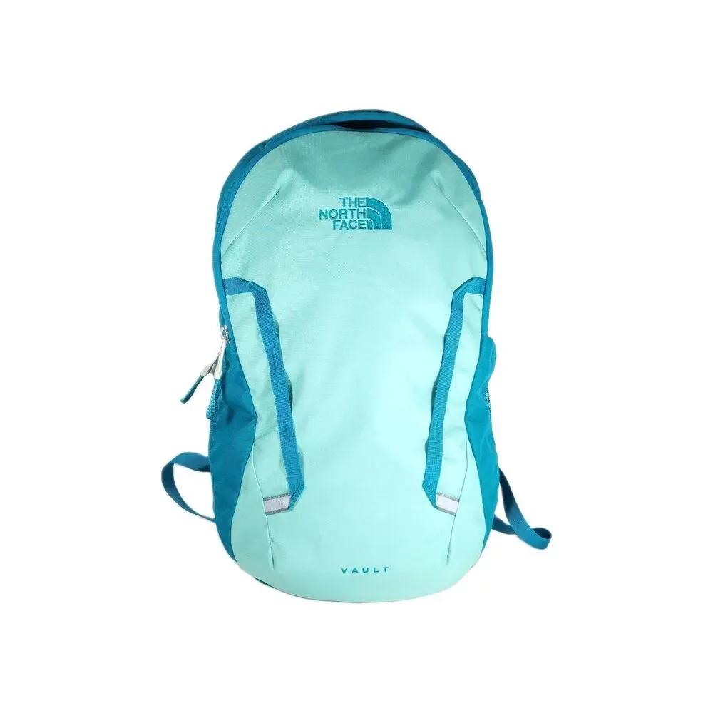 The North Face Vault Pale Teal / Blue Padded School Laptop Outdoor Backpack